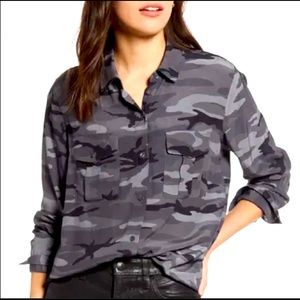 🔥Sale Rails Rhet Charcoal Camo button up long sleeve trendy cute shirt